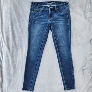 Universal thread mid rise jeggings blue denim size 6/28R skinny jeans
